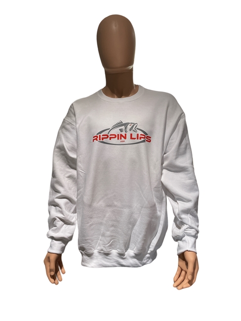 Pullover White with RippinLips Logo