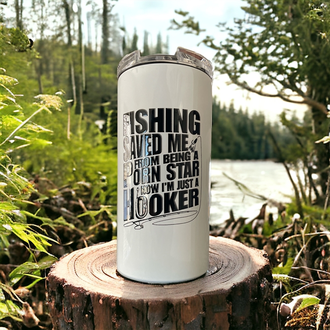 Fishing Saved Me 4 in 1 CAN COOLER